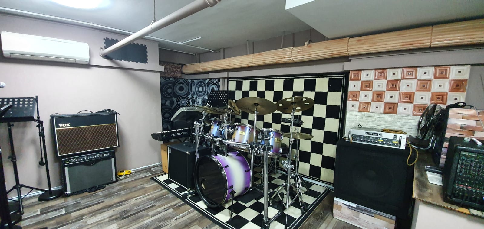 bmic promotion cheapest most affordable studio 7 days a week in singapore. Comes with Drum sets guitars, amplifiers, microphones and an amazing sound system 